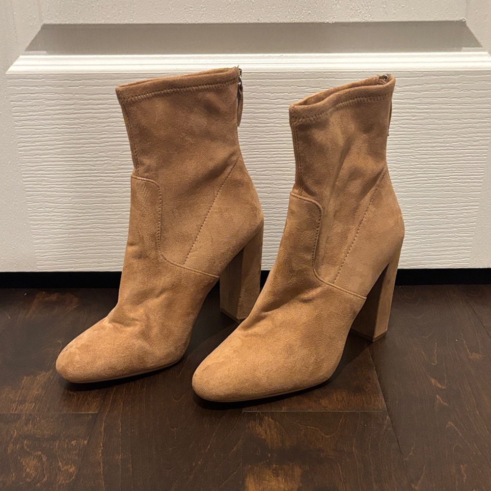 Tan Suede Ankle Boots by Steve Madden